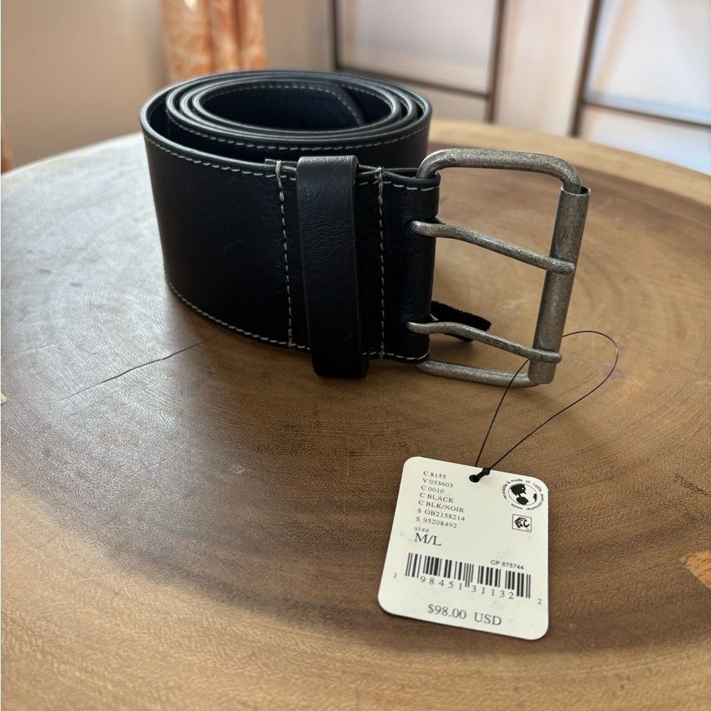 FREE PEOPLE BRAND Women’s Black Leather Belt